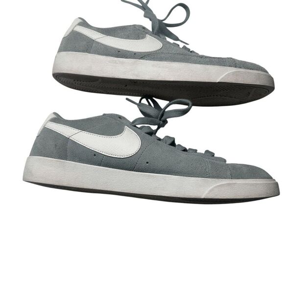 Nike Blazer suede grey shoes 10 - Picture 4 of 8
